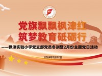 【枫津•红】党旗飘飘枫津红 筑梦教育砥砺行——枫津实验小学党支部开展党员冬训暨二月份主题党日活动